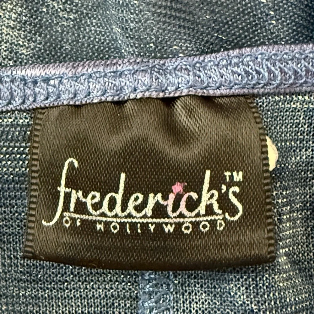 Vintage‎ Fredericks Of Hollywood Sheer Lingerie Womens Large Blue Sparkle Fairy